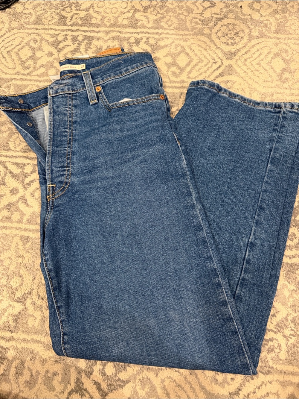 Levi’s Ribcage Ankle Straight Women’s Blue Jeans